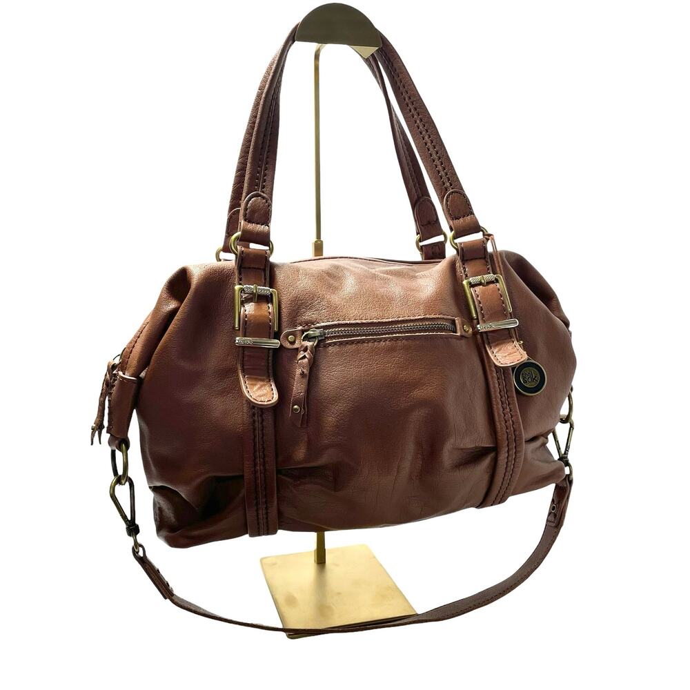 the sak Leather Duffel Satchel (Brown)